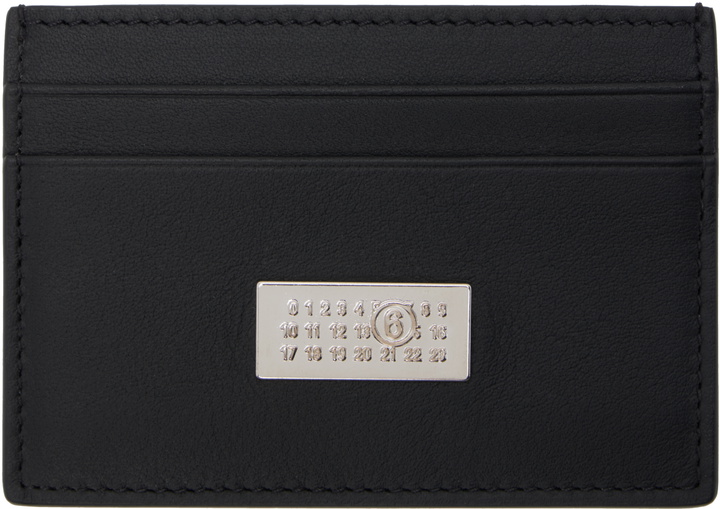 Photo: MM6 Maison Margiela Black Numeric Card Holder