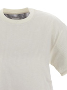 Bottega Veneta Double Layer Striped Cotton T Shirt