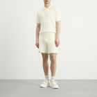 Casablanca Men's Tennis Boucle Polo Shirt in White