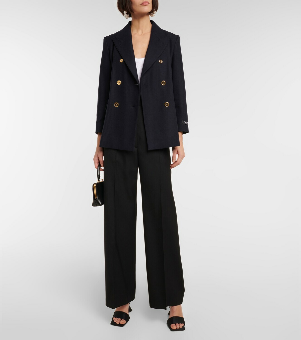 ジャケット PATOU Wool and cashmere flannel blazer Patou Wool and cashmere flannel blazer Patou