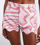 Pucci Labirinto cotton-blend shorts