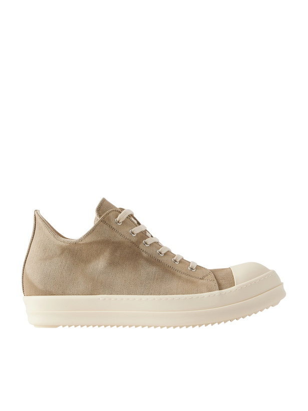 Photo: DRKSHDW by Rick Owens - Ramones Denim Sneakers - Brown