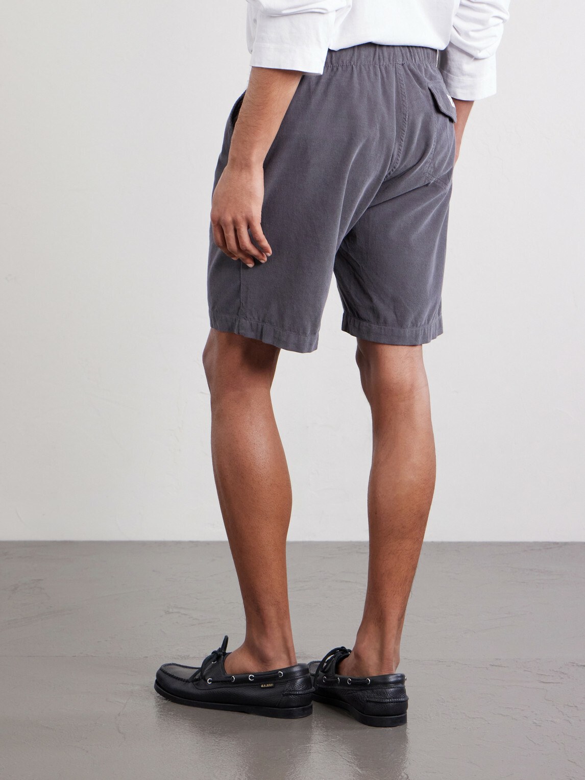 Hartford - Straight-Leg Cotton-Corduroy Shorts - Blue