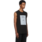 Maison Margiela Black Garment Dyed Sleeveless T-Shirt
