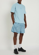 Stone Island Camo-print Nylon Swim Shorts Blue