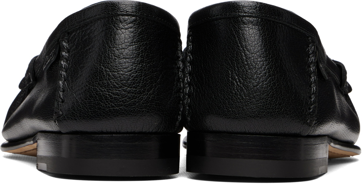 TOM FORD Black Shiny Leather Ripley Loafers
