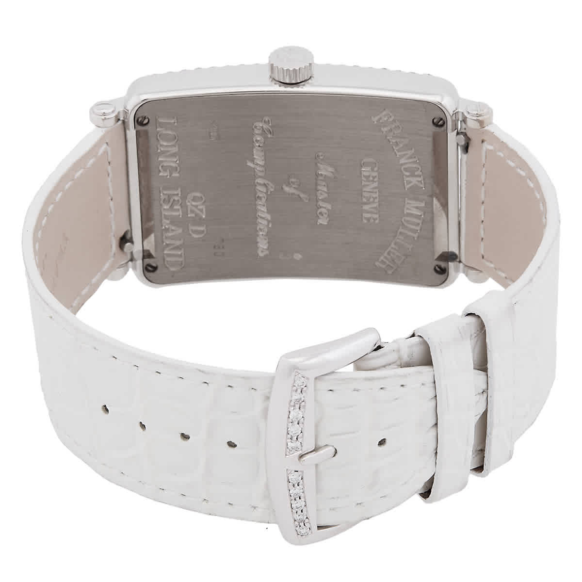 Franck Muller Long Island Quartz Diamond Silver Dial Ladies Watch 1002 QZ D OG