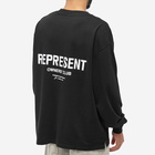 Represent Men's Owners Club Long Sleeve T-Shirt in Black