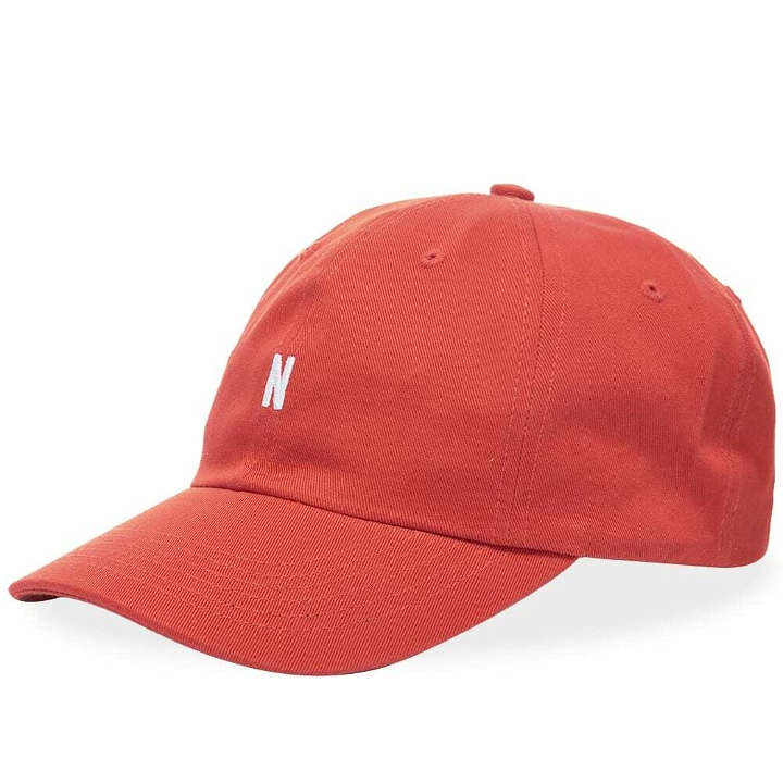 Photo: Norse Projects Men's Twill Sports Cap in Red