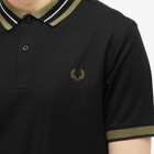 Fred Perry Authentic Men's Textured Collar Polo Shirt in Black