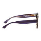 Thierry Lasry Purple and Brown Rumbly Sunglasses