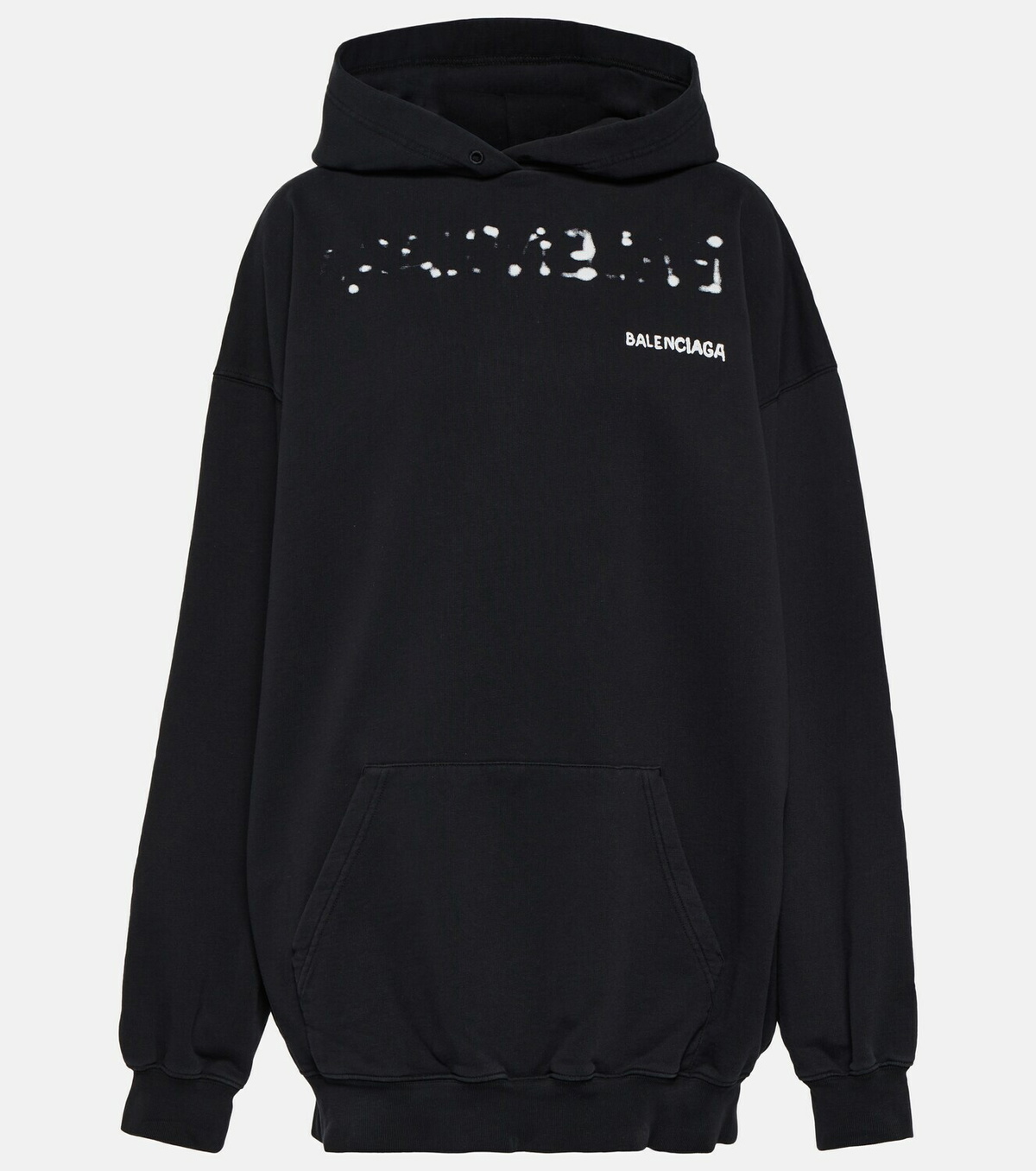 【関税&送料込】Balenciaga Jersey Hoodie BALENCIAGA Embroidered printed cotton-jersey hoodie | NET-A
