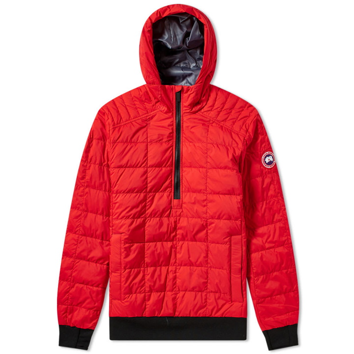 Photo: Canada Goose Wilmington Popover Half Zip Jacket Red