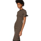 Fendi Brown Knit Forever Fendi Dress