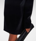 Khaite Aleena velvet minidress
