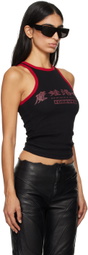 Mowalola Black 'Mowalola Forever' Tank Top