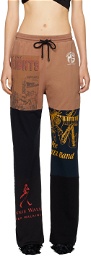 Marine Serre Brown & Black Regenerated Lounge Pants