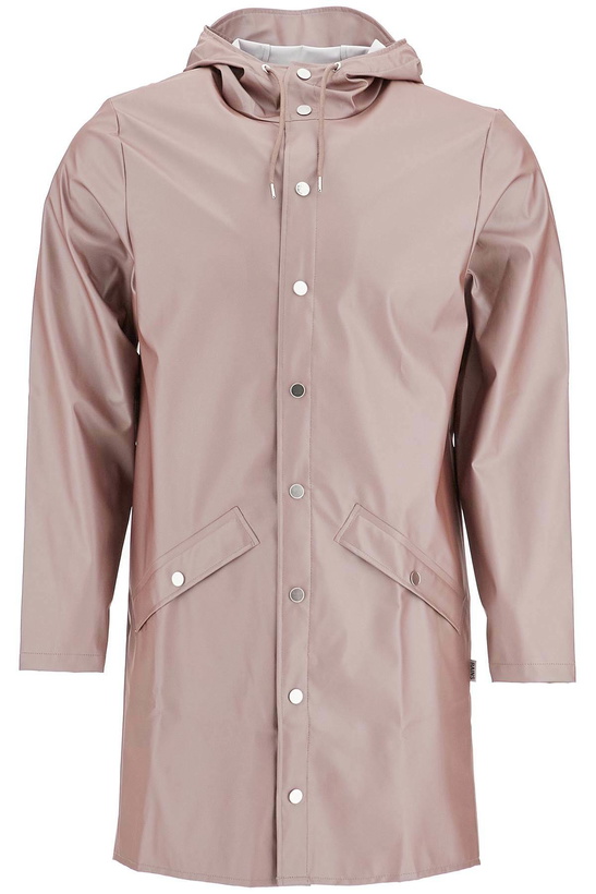 Photo: RAINS unisex long rain jacket Pink