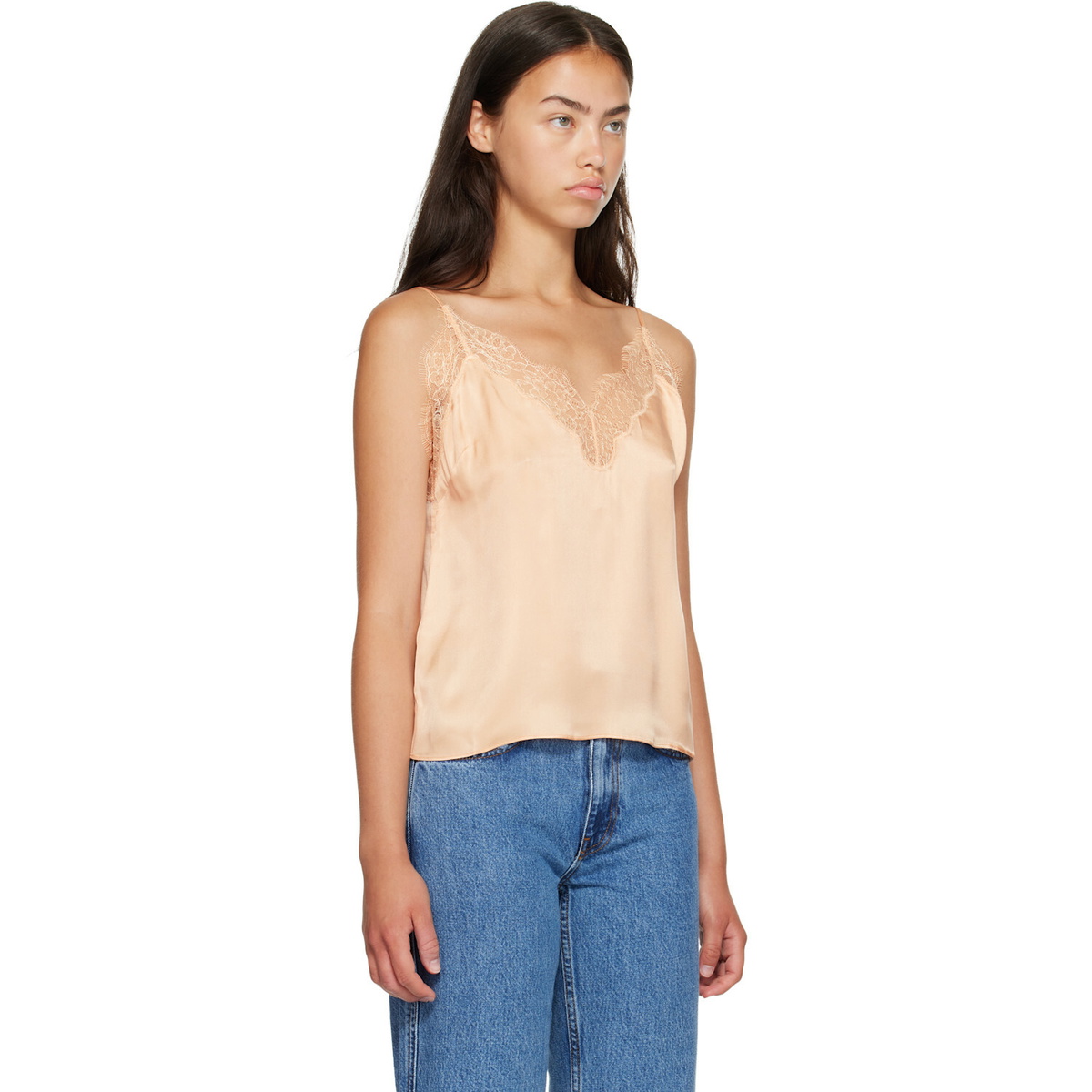 ANINE BING Pink Mael Camisole
