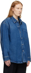 AMI Paris Blue Ami de Cœur Denim Jacket