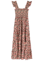 Rixo Kendall Floral-print Cotton Maxi Dress Pink