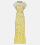 Jenny Packham Crystal Drop beaded gown