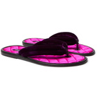 TOM FORD - Brighton Velvet Sandals - Purple