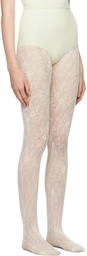 Swedish Stockings Off-White Rosa Lace Tights