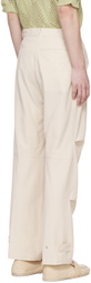 AFTER PRAY Beige Technical Trousers