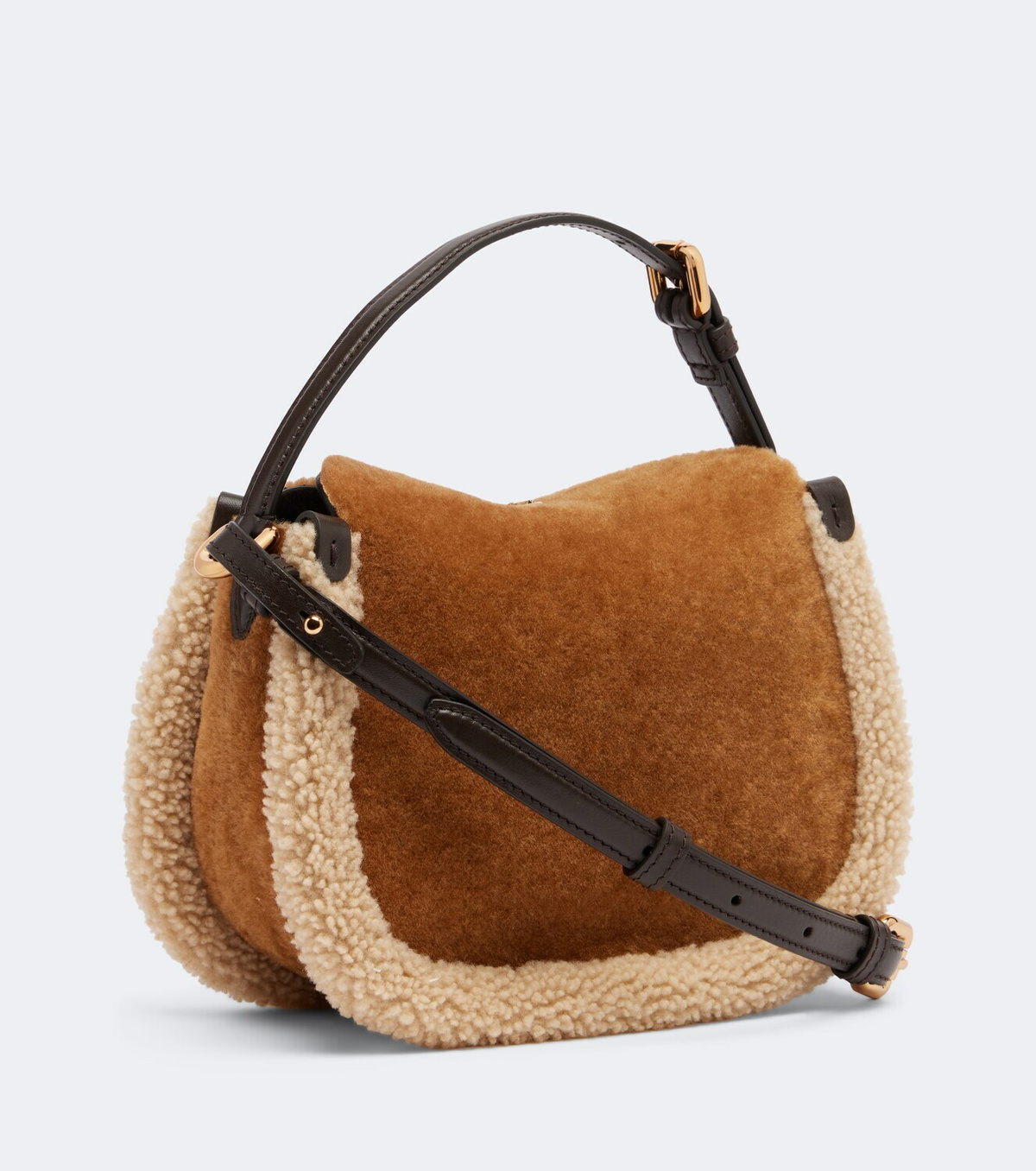 Etro Pony Small shearling top-handle bag