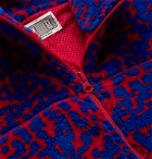 Cav Empt - Printed Fleece Zip-Up Hoodie - Blue