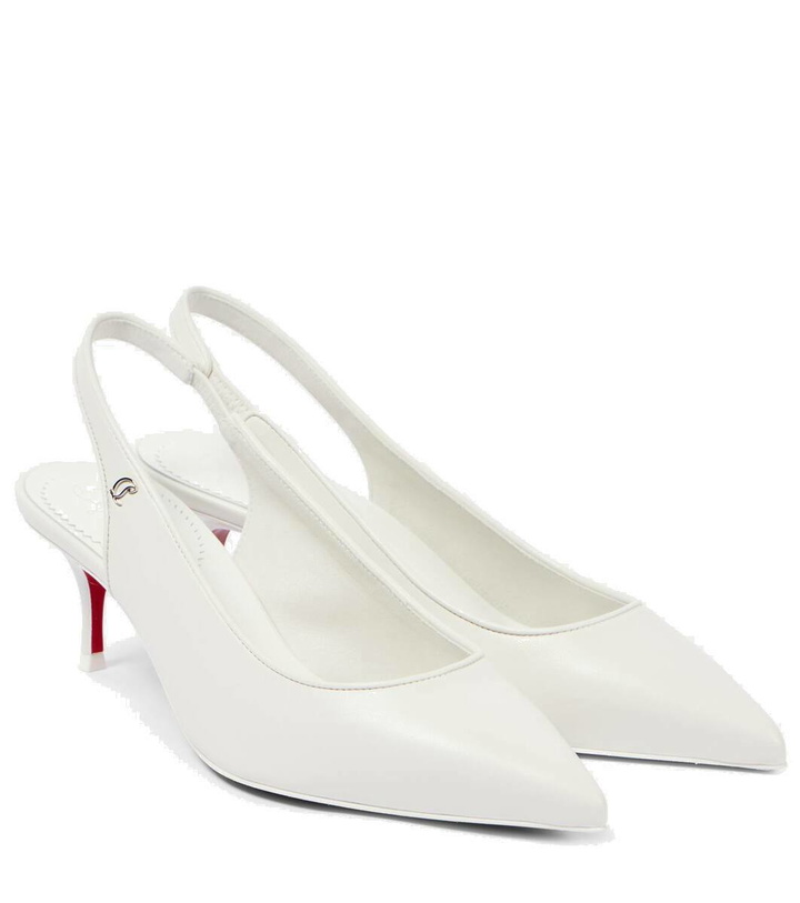 Photo: Christian Louboutin Sporty Kate Sling 55 leather slingback pumps