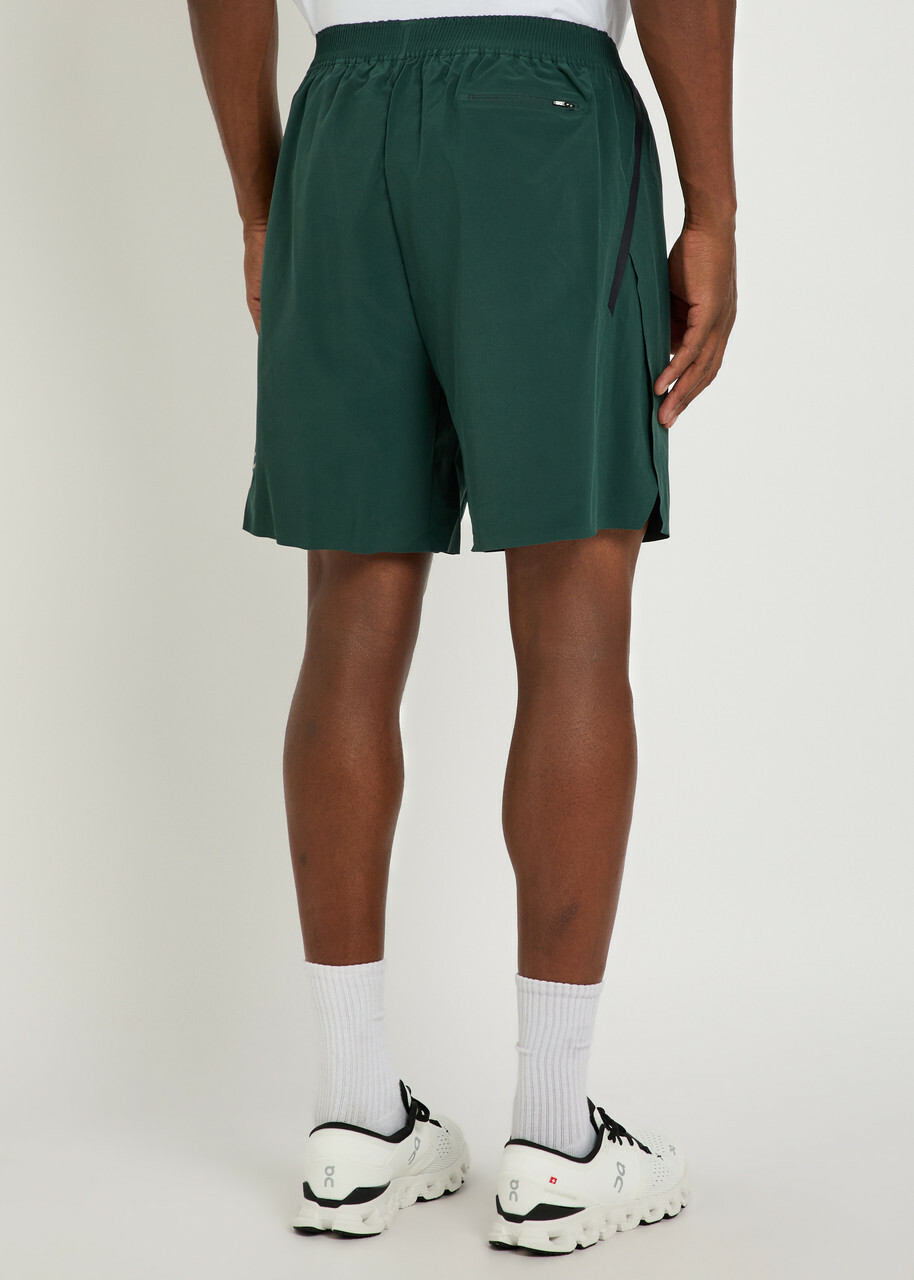 ON Train Stretch-shell Shorts Dark Green