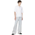 Marine Serre White Moon Logo Jersey Loose Fit T-shirt