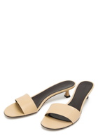 The Row Combo 40 Leather Sandals Cream