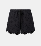 Poupette St Barth Cruse broderie anglaise cotton shorts