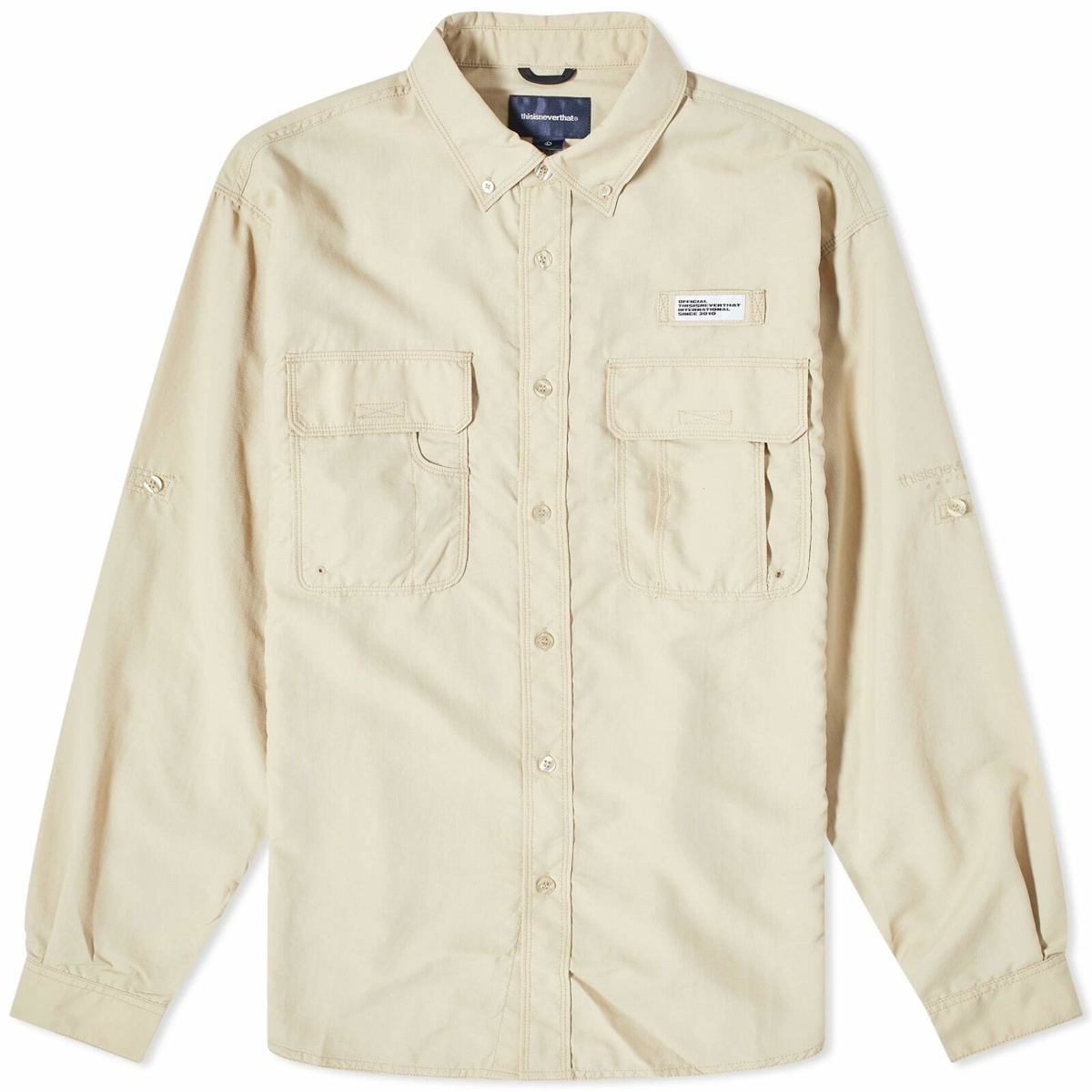 thisisneverthat Men's Fishing Shirt in Khaki thisisneverthat