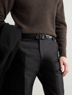Salvatore Ferragamo - 3.5cm Reversible Leather Belt - Black