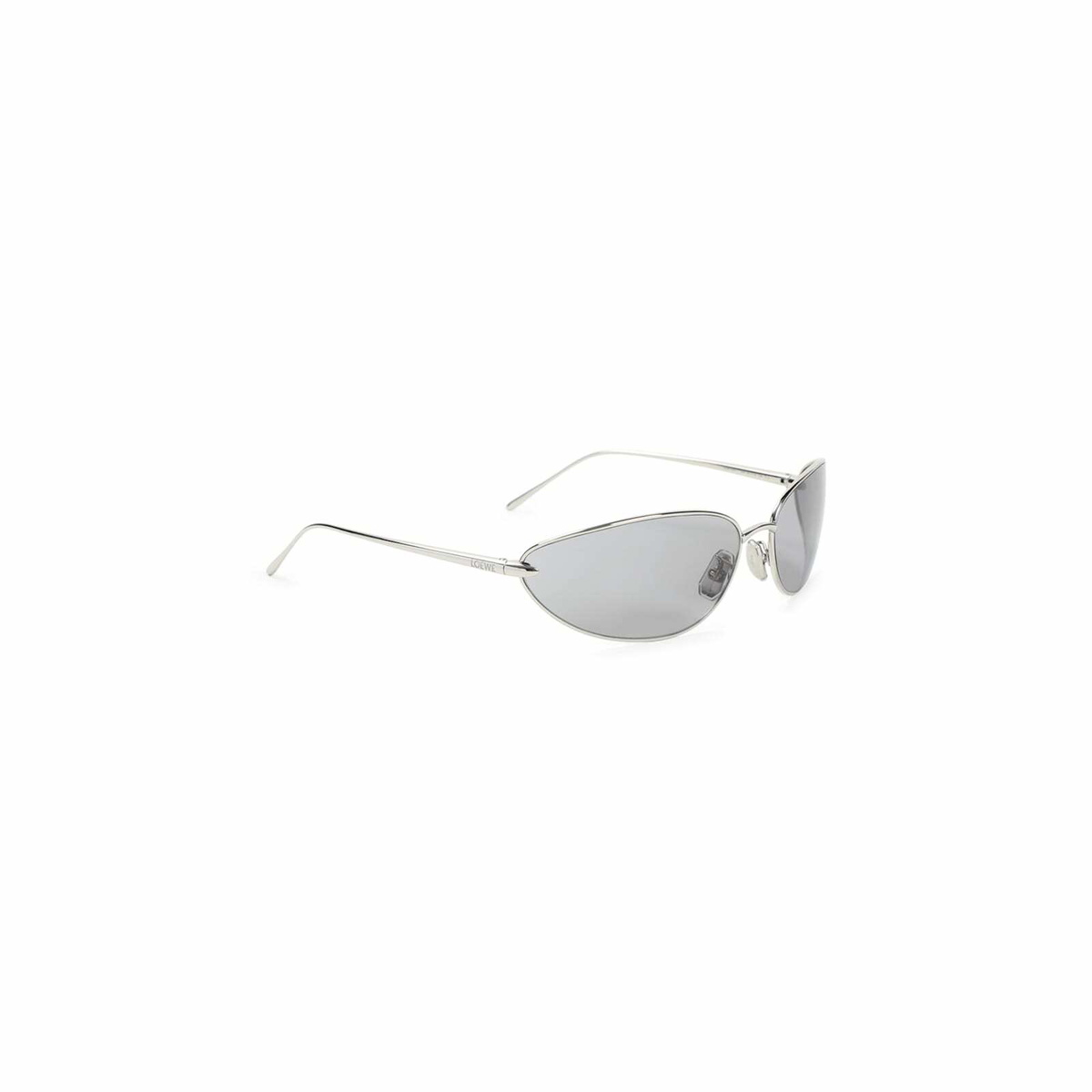 Loewe Metallic Silver Sunglasses with Gray Lenses Sunglasses Loewe Signature LW40149U 16W 54-21 Silver main image 2