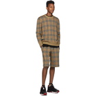 Burberry Beige Check Flynn Shorts