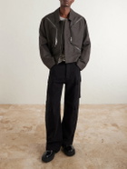 Rick Owens - Temple Heizer Mac Oversized Cotton-Blend Satin Jacket - Gray