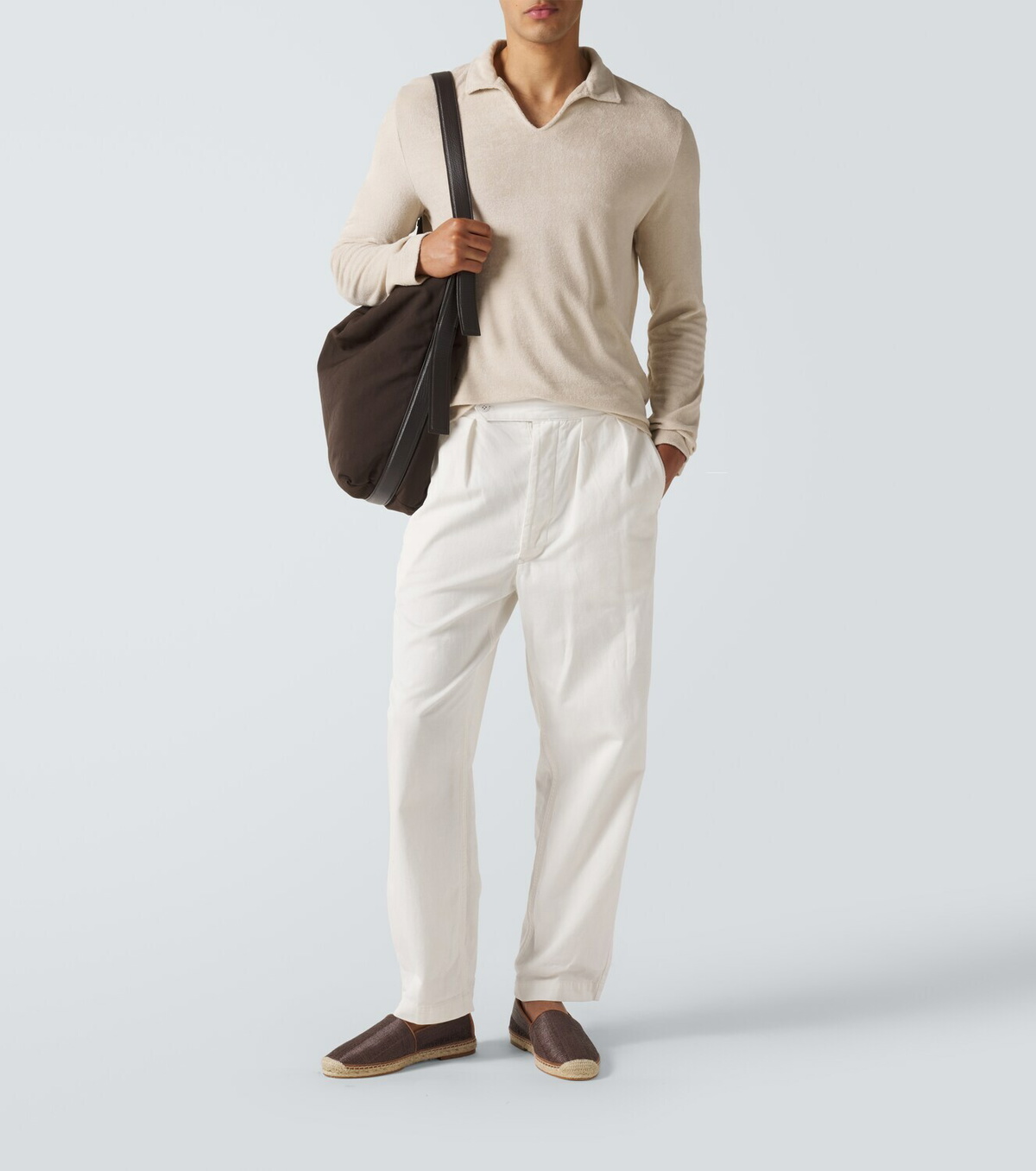 Fedeli Cotton terry polo shirt