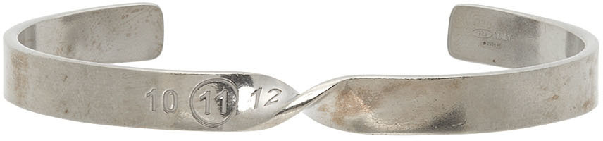 Maison Margiela Silver Twisted Number Bracelet Maison Margiela