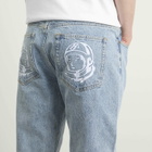 Billionaire Boys Club Men's Arch Logo Denim Jeans in Light Wash Blue