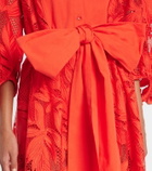Erdem Embroidered mesh midi dress