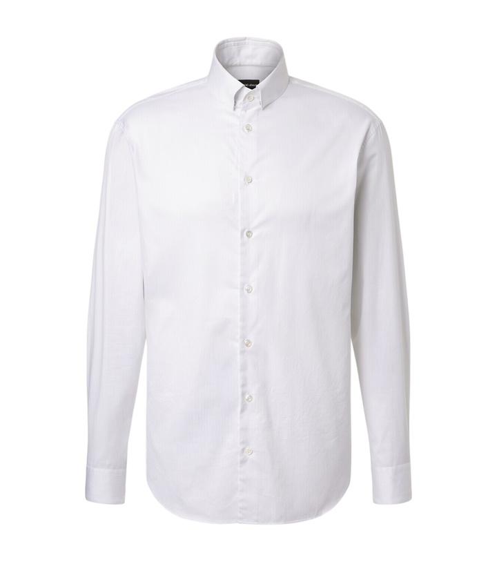 Photo: Giorgio Armani Pinstripe cotton shirt