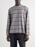 Our Legacy - Striped Cotton-Jersey T-Shirt - Gray