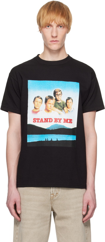 Photo: WACKO MARIA Black 'Stand By Me' Crew Neck T-shirt