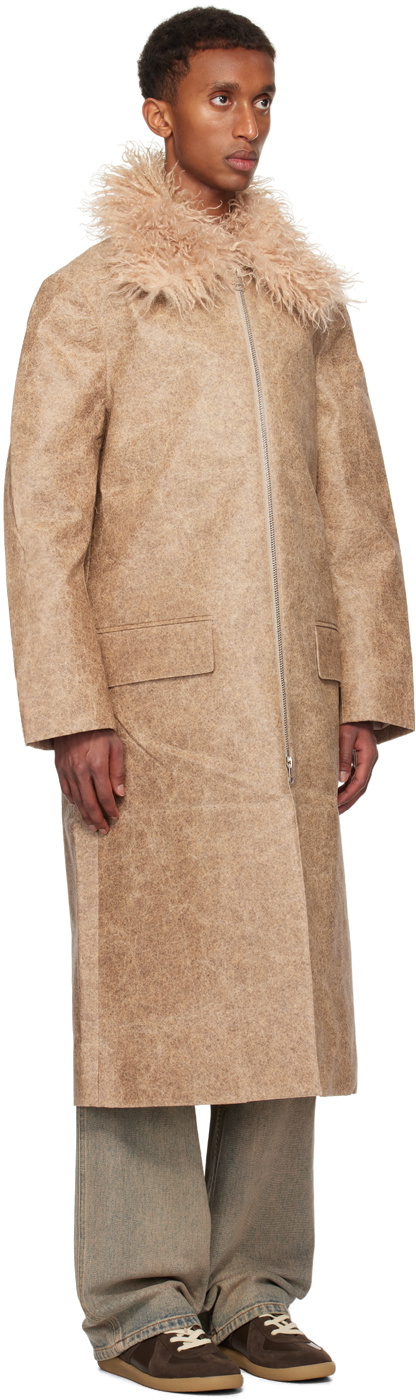 Eckhaus Latta Beige Fond Coat