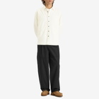 FrizmWORKS Men's Denim Carpenter Pocket Work Shirt in White Hbt